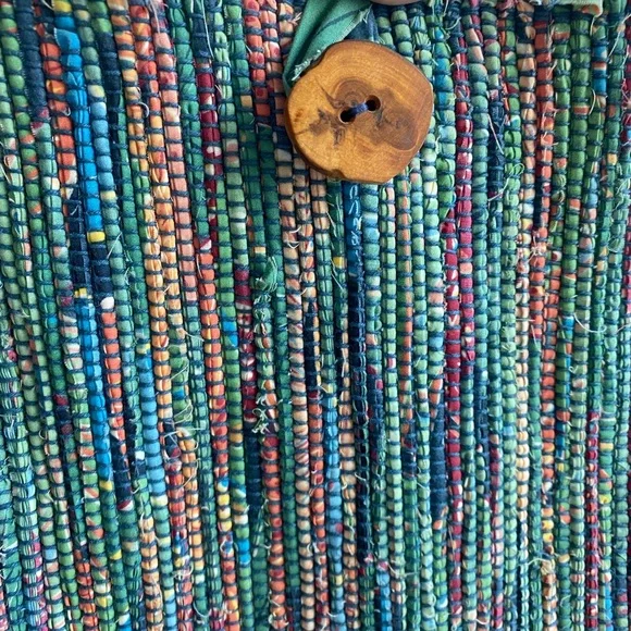 Colored handwoven designer tote bag - Picture 4 of 8